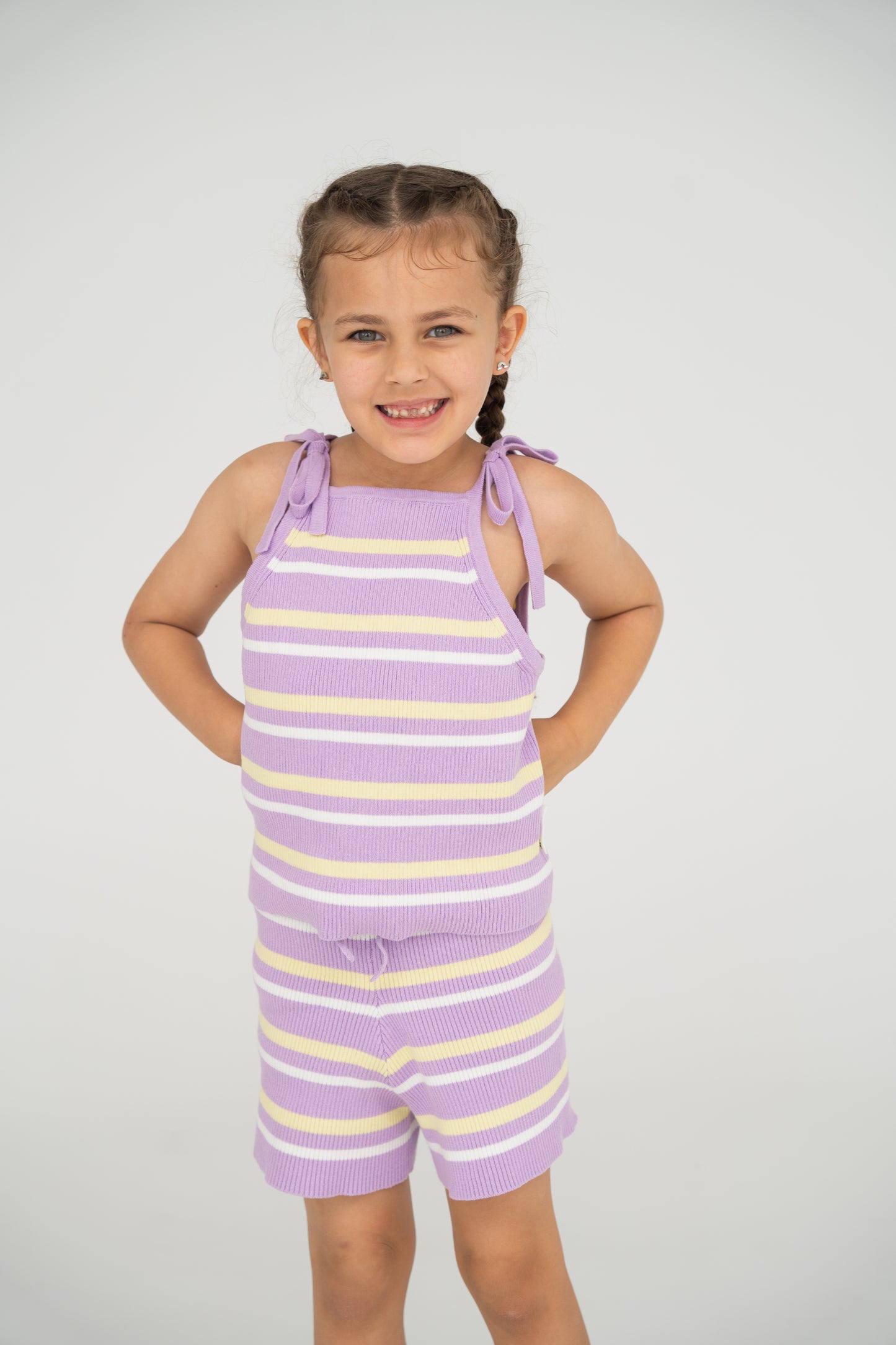 Lilac Lemon Knit Top - The Stripe Edit