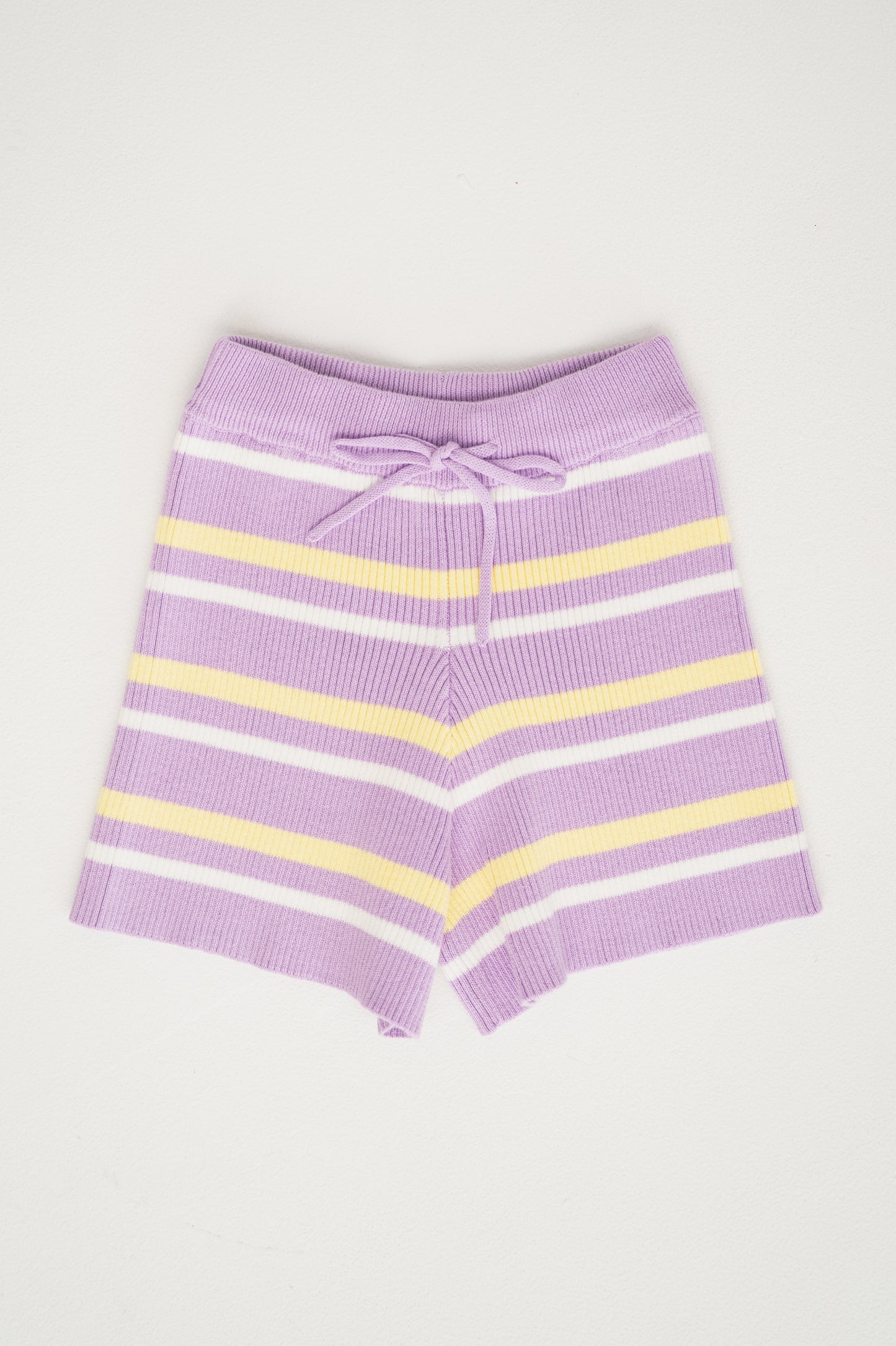 Lilac Lemon Knit Shorts - The Stripe Edit