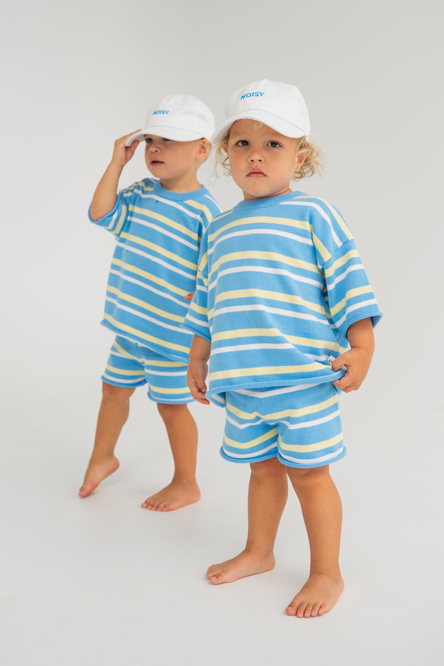 Blue Lemon Knit Top - The Stripe Edit