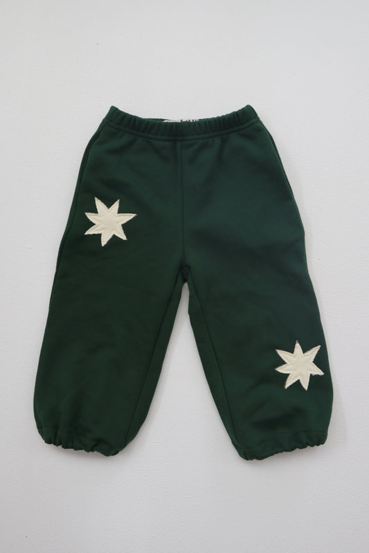 L & I Star Track Pants - Forest Green